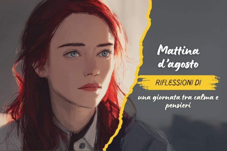 Mattina d’agosto: riflessioni di una giornata tra calma e pensieri